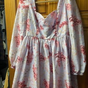 Ina Pink and White Floral Women’s Dress